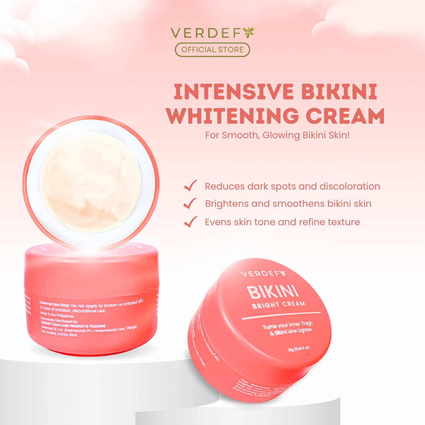 VERDEFY BIKINI BRIGHT CREAM