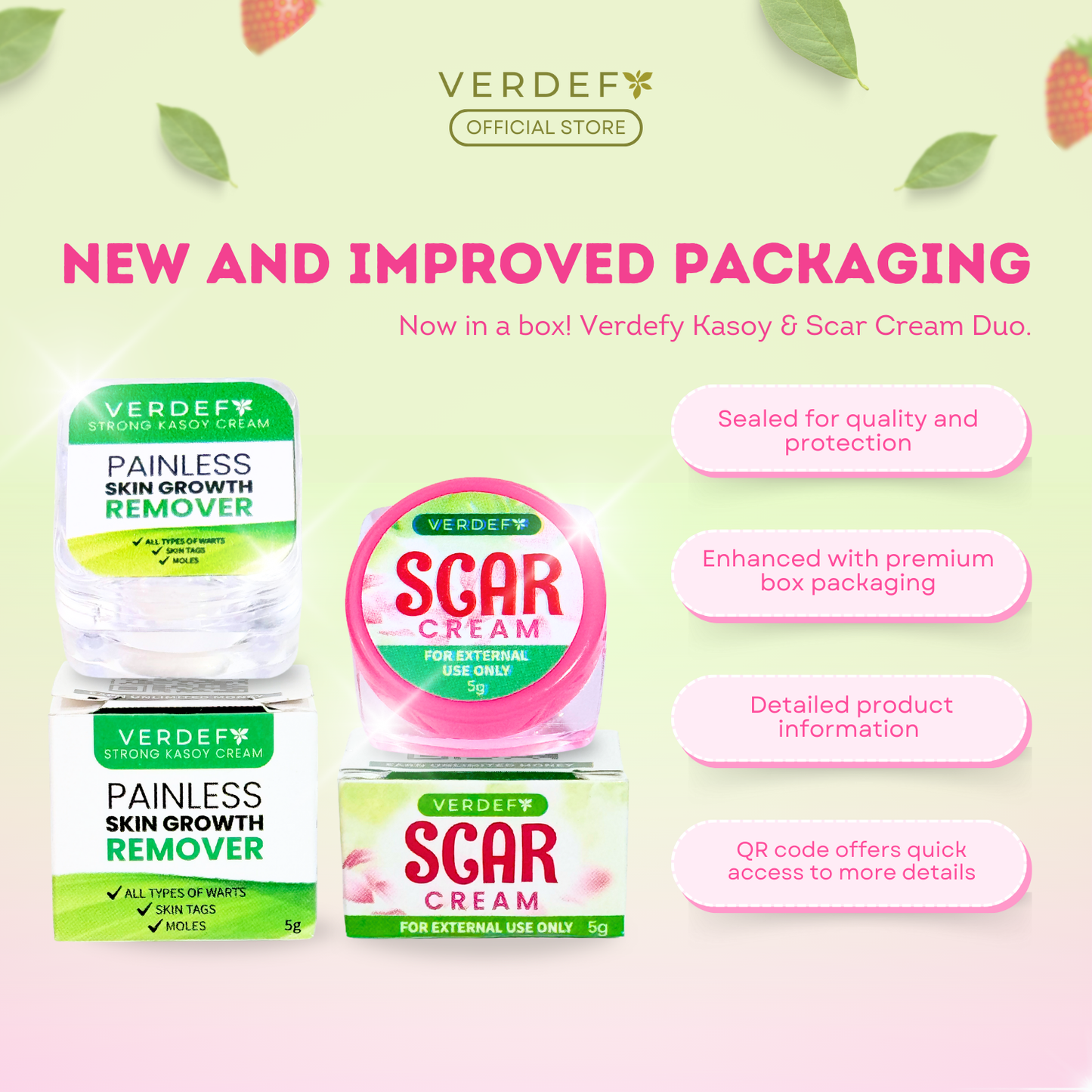 VERDEFY STRONG KASOY CREAM & SCAR CREAM SET
