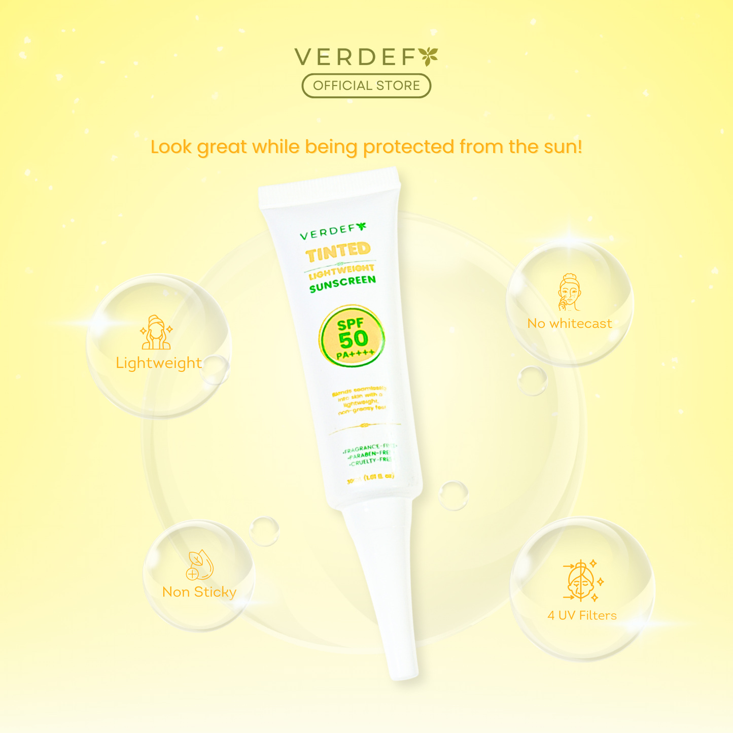 VERDEFY TINTED LIGHTWEIGHT SUNSCREEN