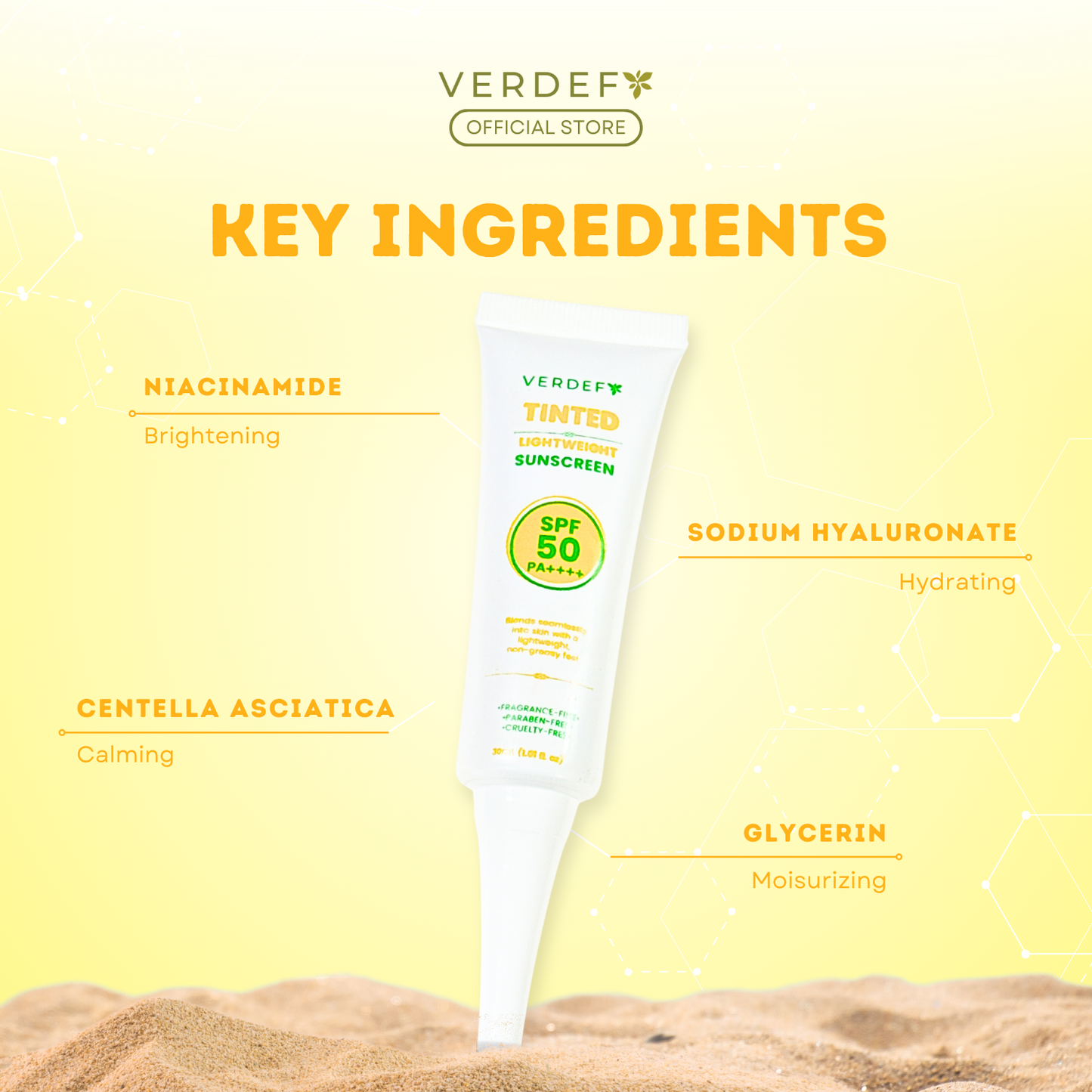 VERDEFY TINTED LIGHTWEIGHT SUNSCREEN