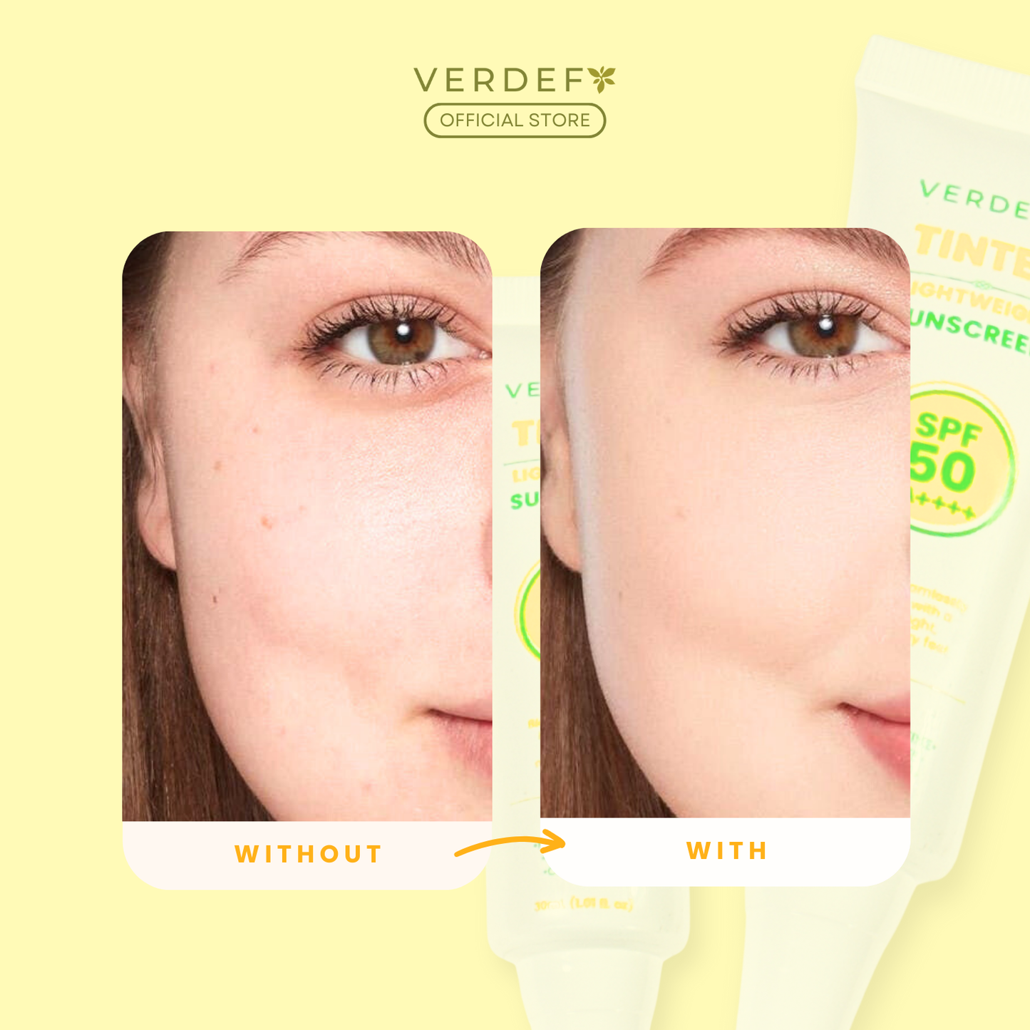 VERDEFY TINTED LIGHTWEIGHT SUNSCREEN