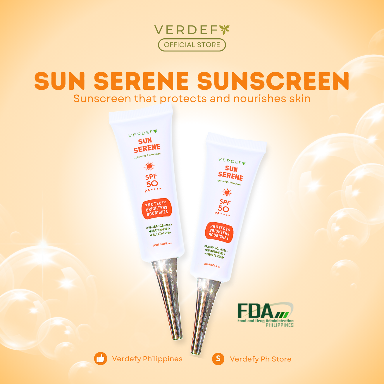 VERDEFY SUN SERENE LIGHTWEIGHT SUNSCREEN