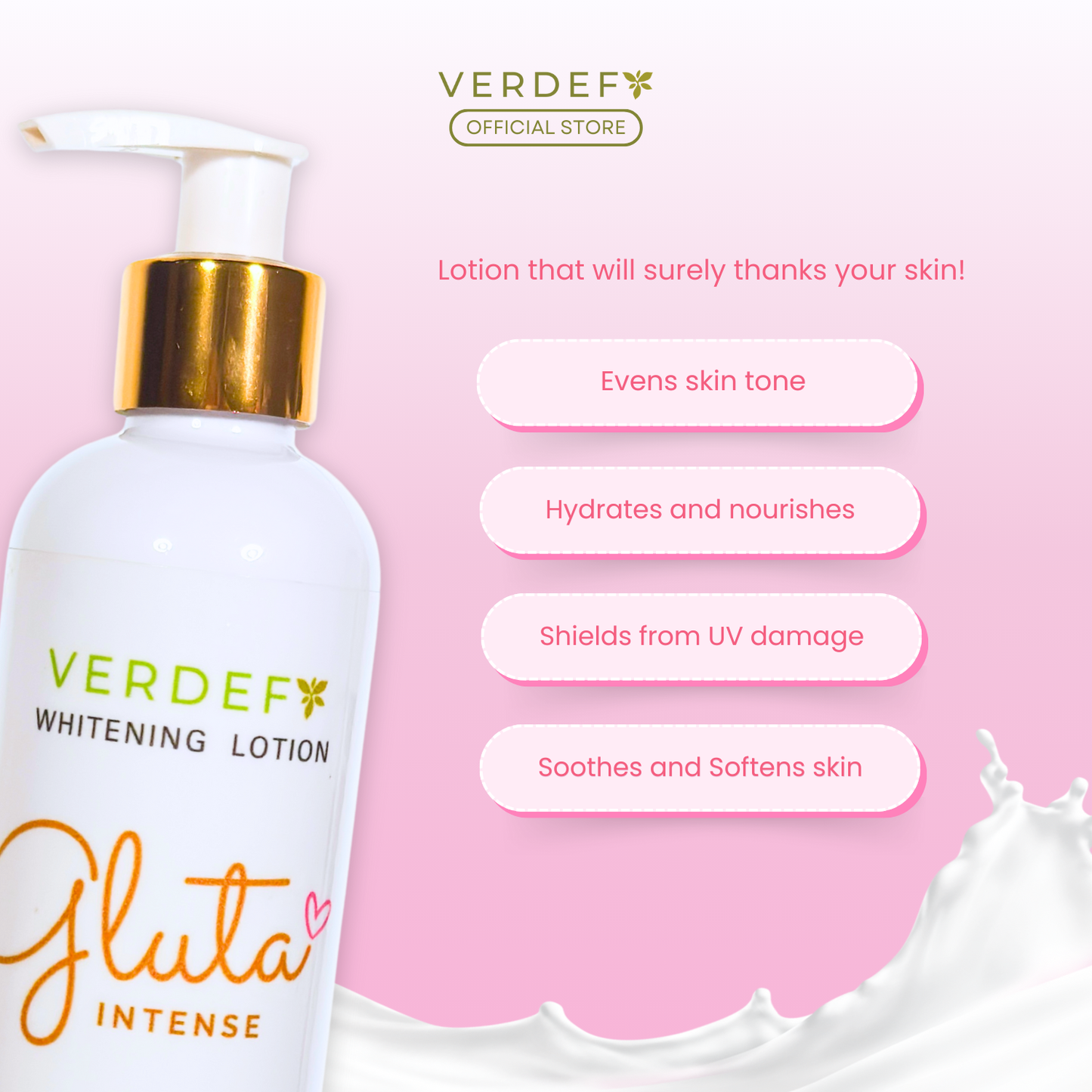 VERDEFY GLUTA INTENSE LOTION