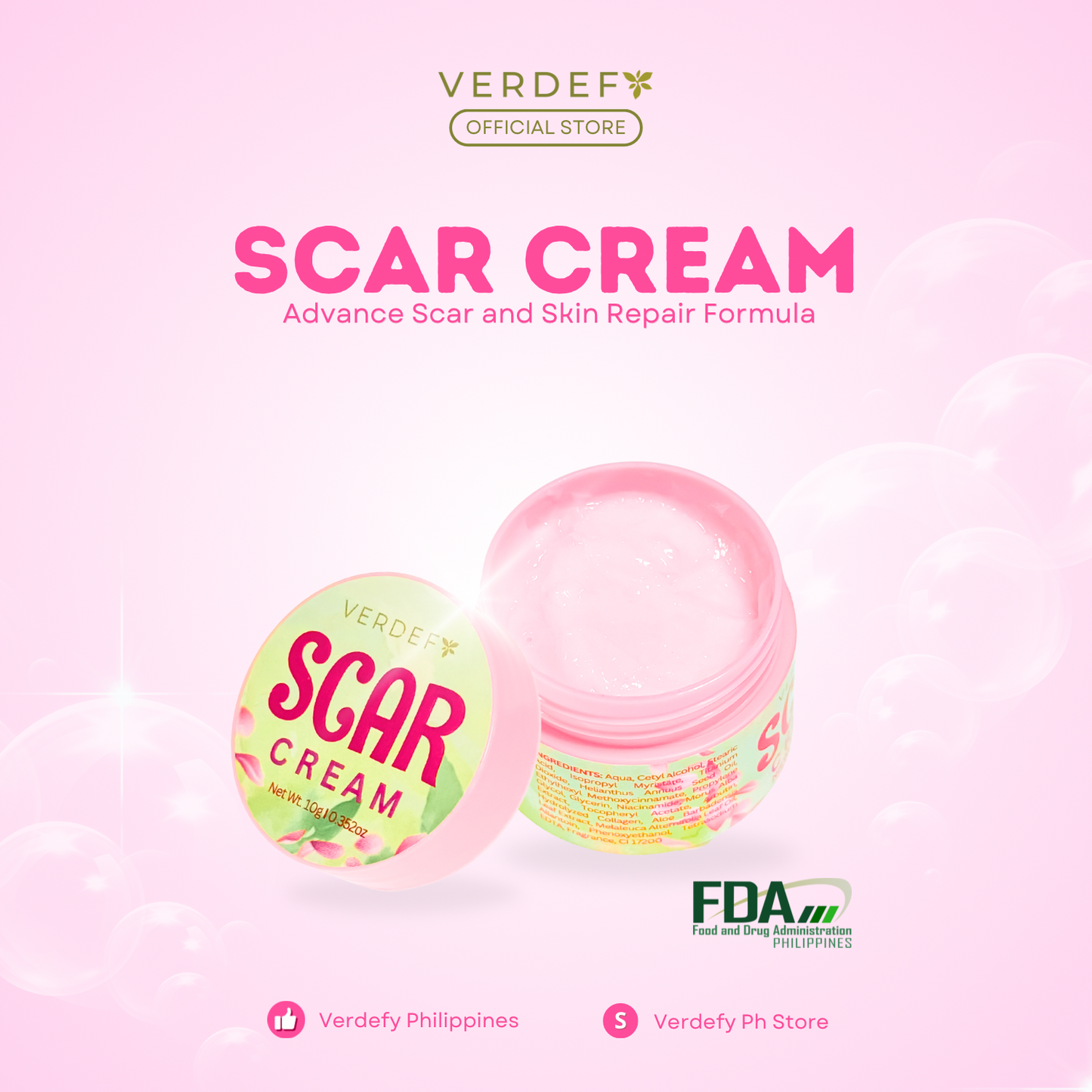 VERDEFY SCAR CREAM 10G
