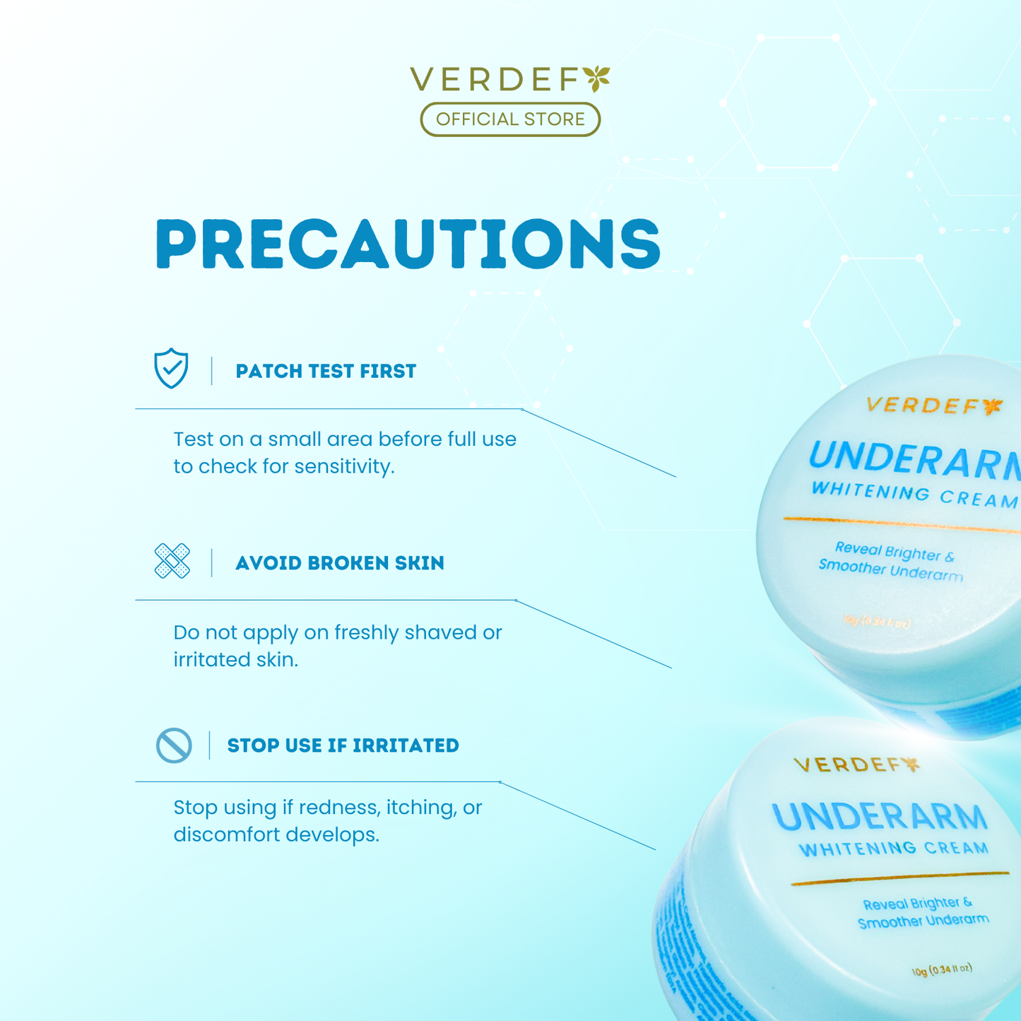 VERDEFY UNDERARM WHITENING CREAM