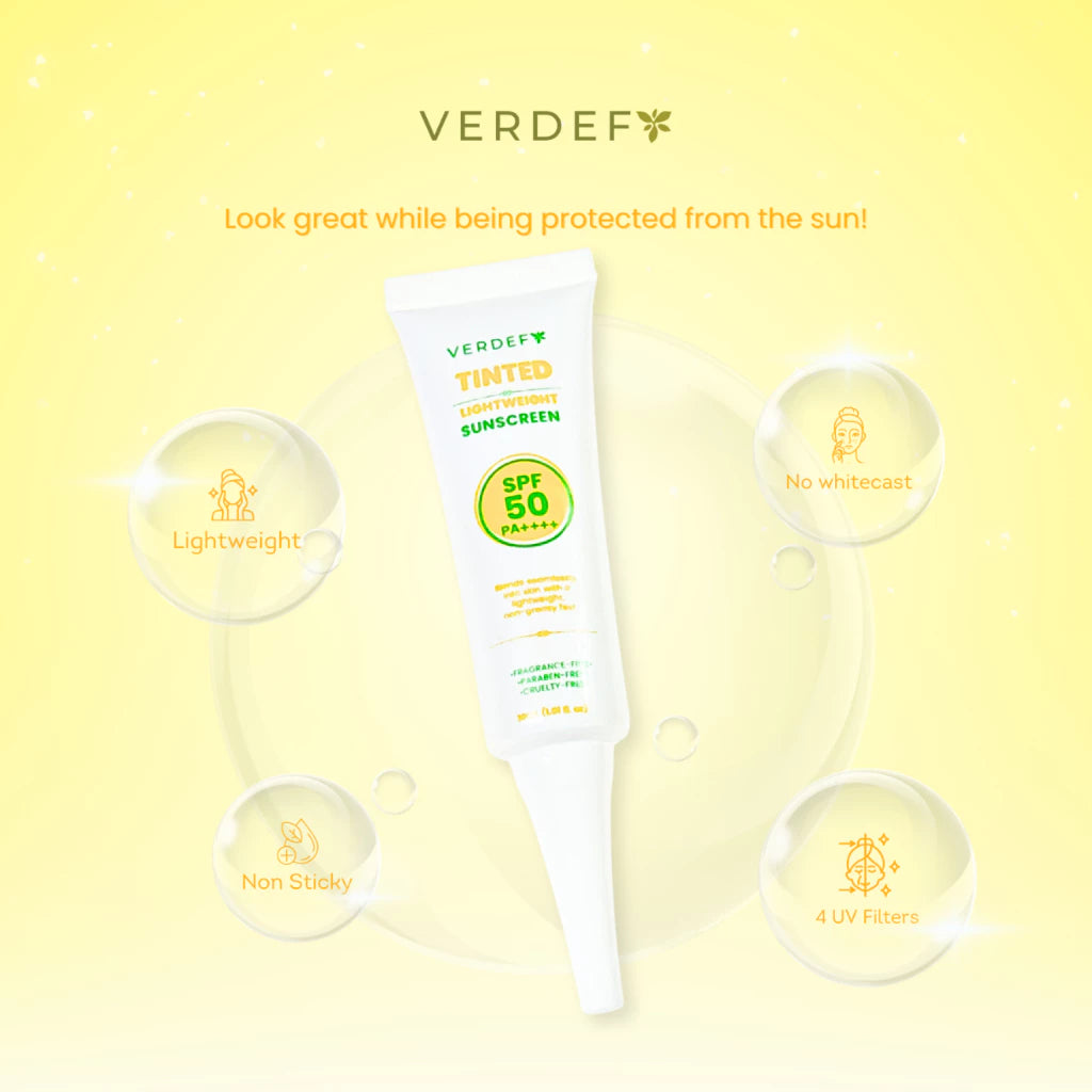 VERDEFY TINTED LIGHTWEIGHT SUNSCREEN