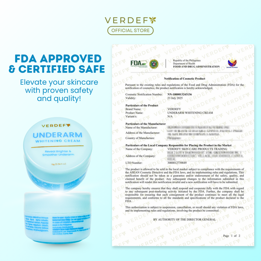 VERDEFY UNDERARM WHITENING CREAM
