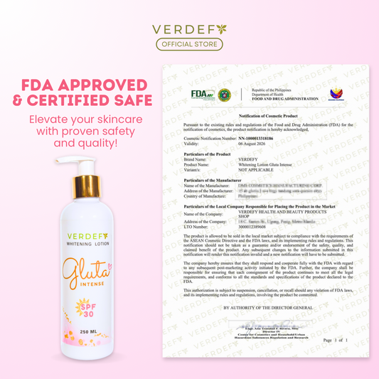 VERDEFY GLUTA INTENSE LOTION