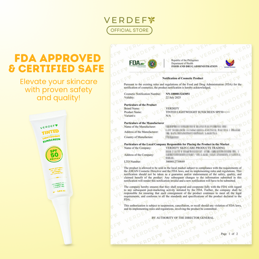 VERDEFY TINTED LIGHTWEIGHT SUNSCREEN