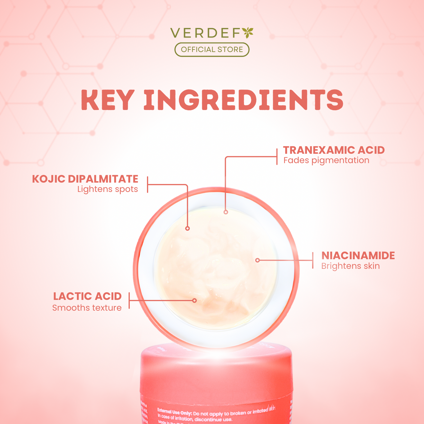 VERDEFY BIKINI BRIGHT CREAM