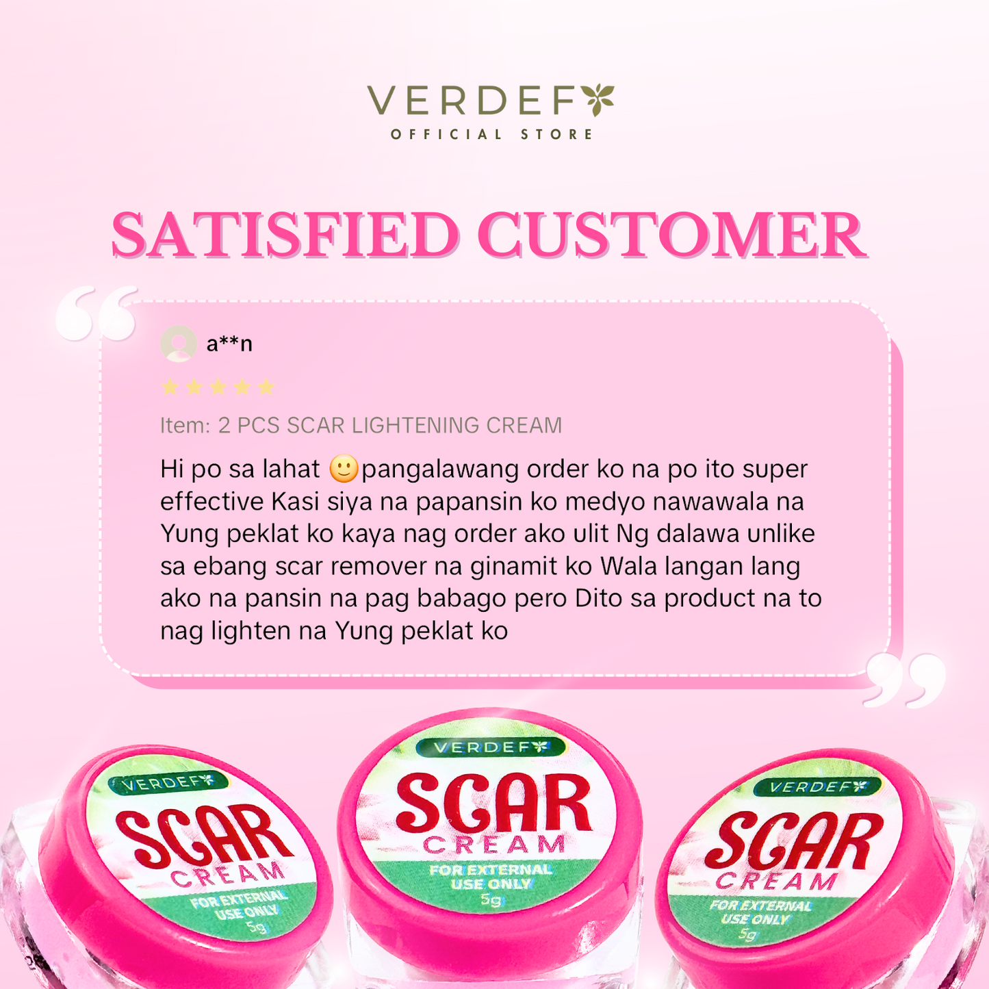 VERDEFY SCAR CREAM 5G