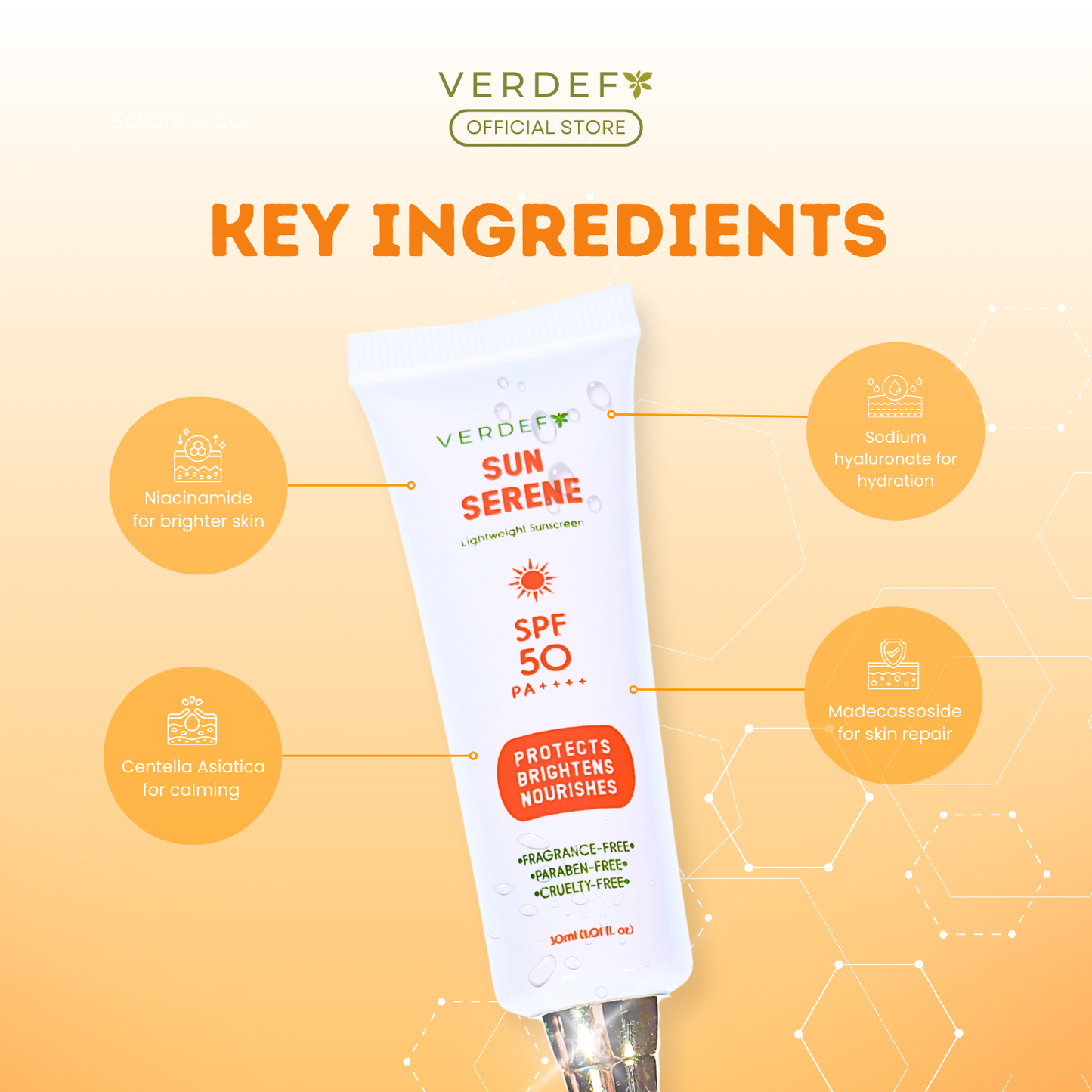 VERDEFY SUN SERENE LIGHTWEIGHT SUNSCREEN