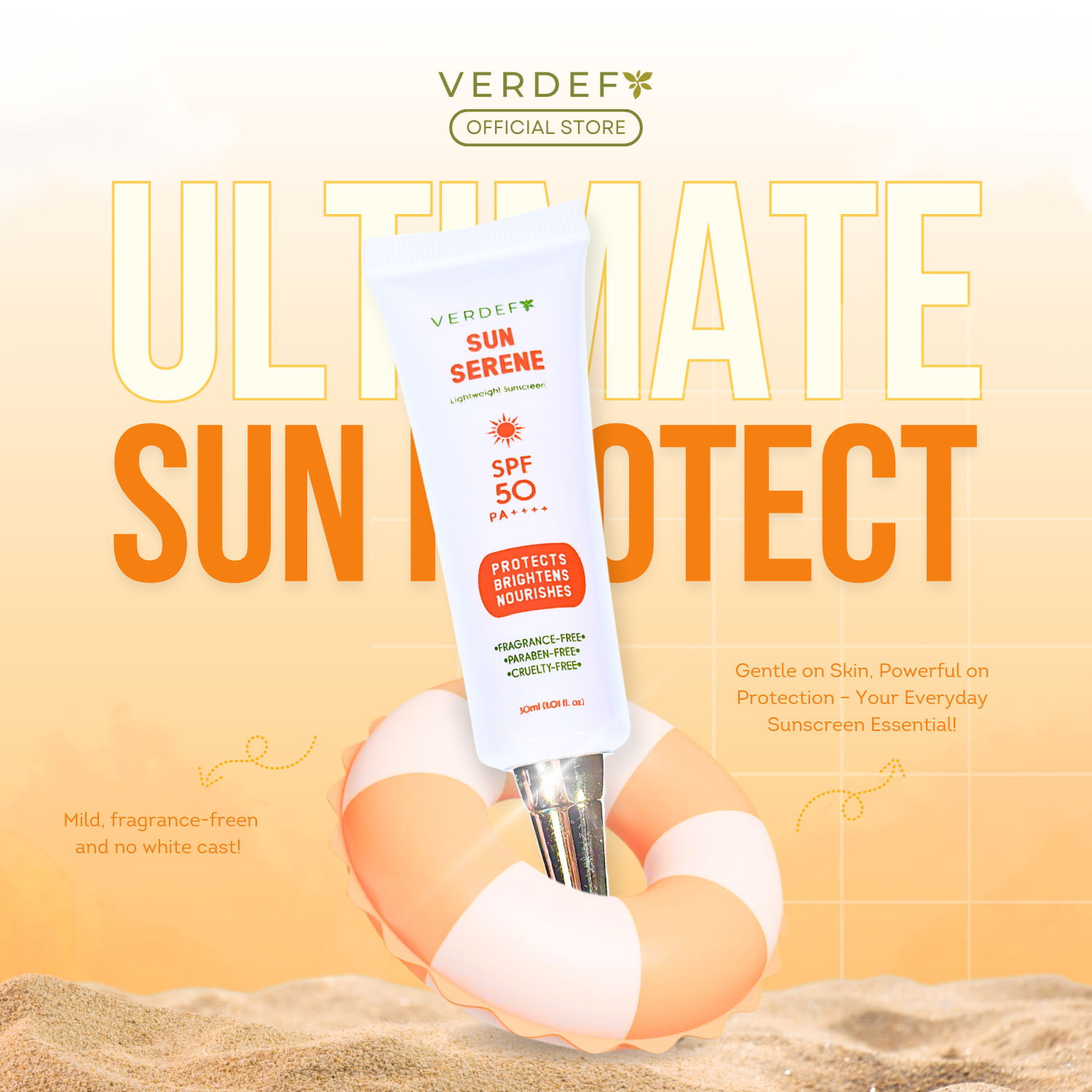 VERDEFY SUN SERENE LIGHTWEIGHT SUNSCREEN