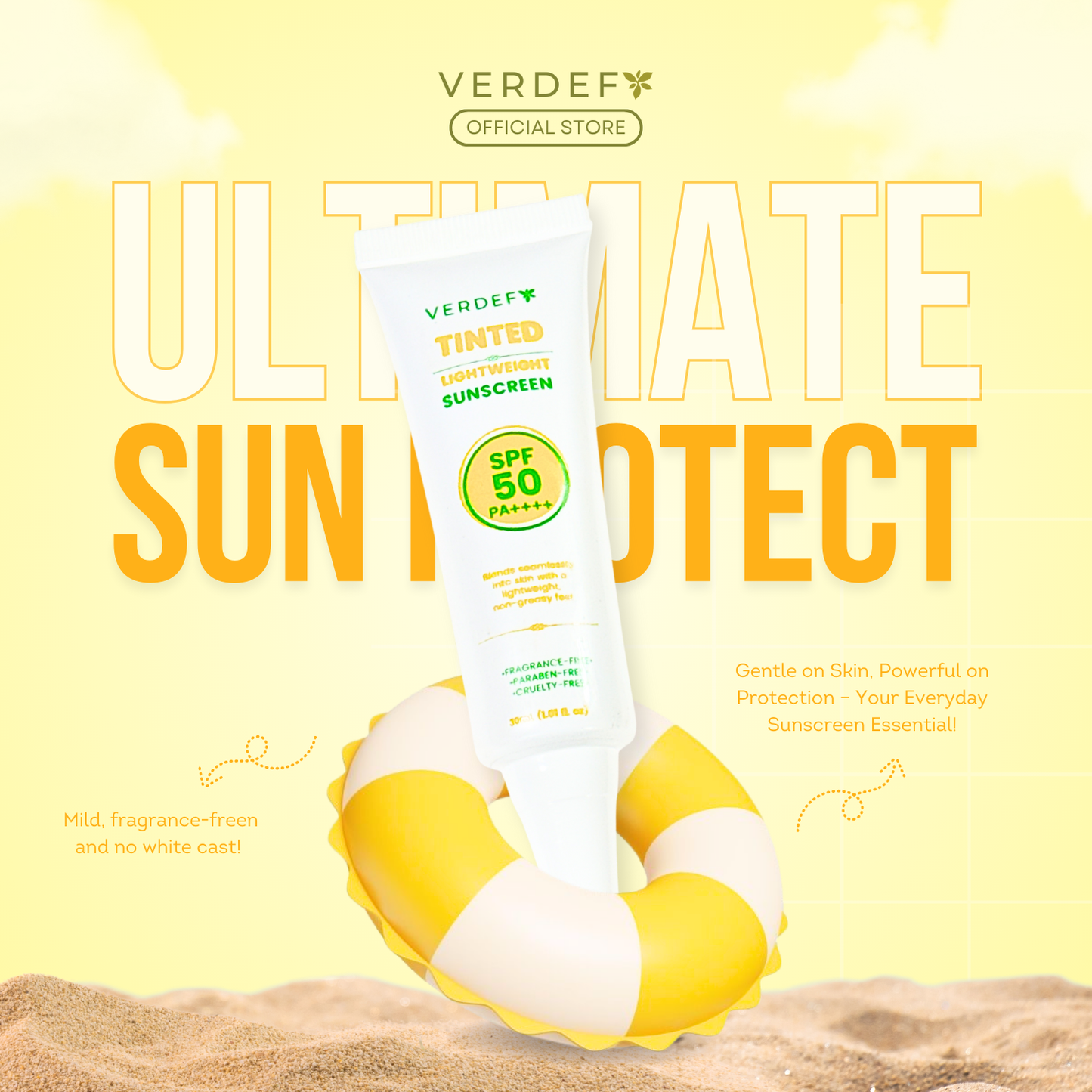 VERDEFY TINTED LIGHTWEIGHT SUNSCREEN