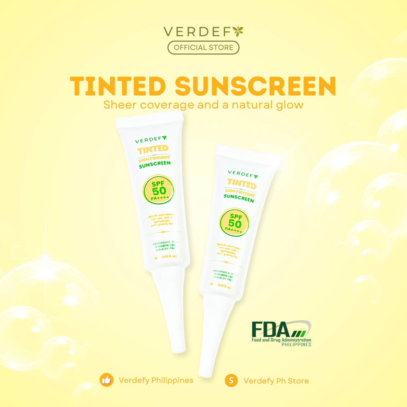 VERDEFY TINTED LIGHTWEIGHT SUNSCREEN