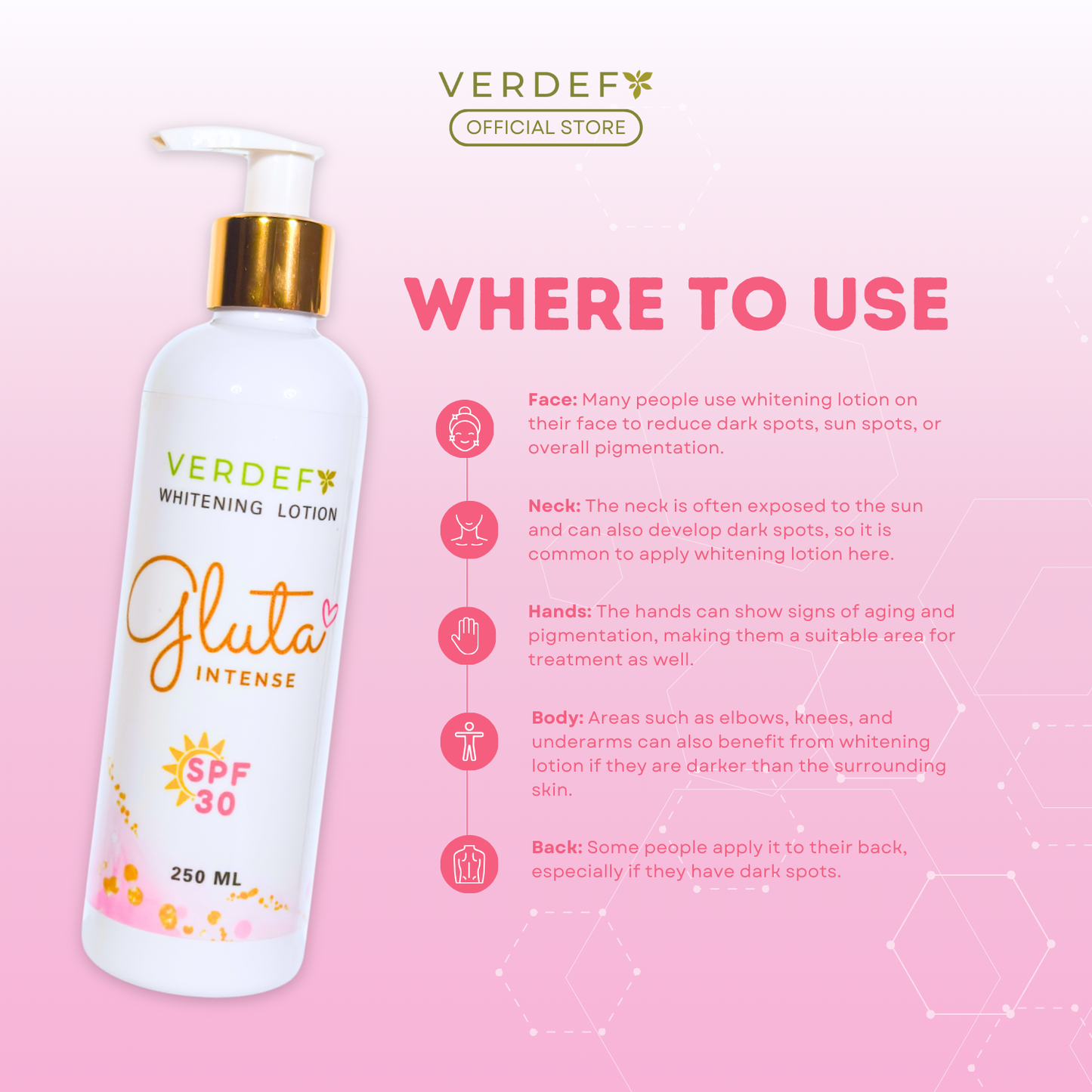 VERDEFY GLUTA INTENSE LOTION