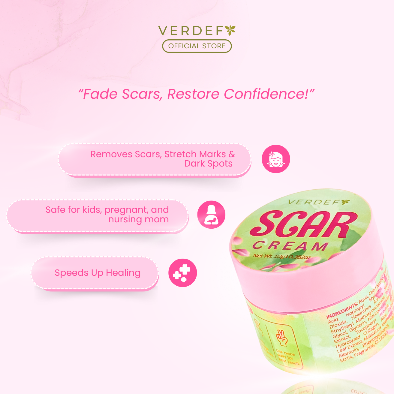 VERDEFY SCAR CREAM 10G