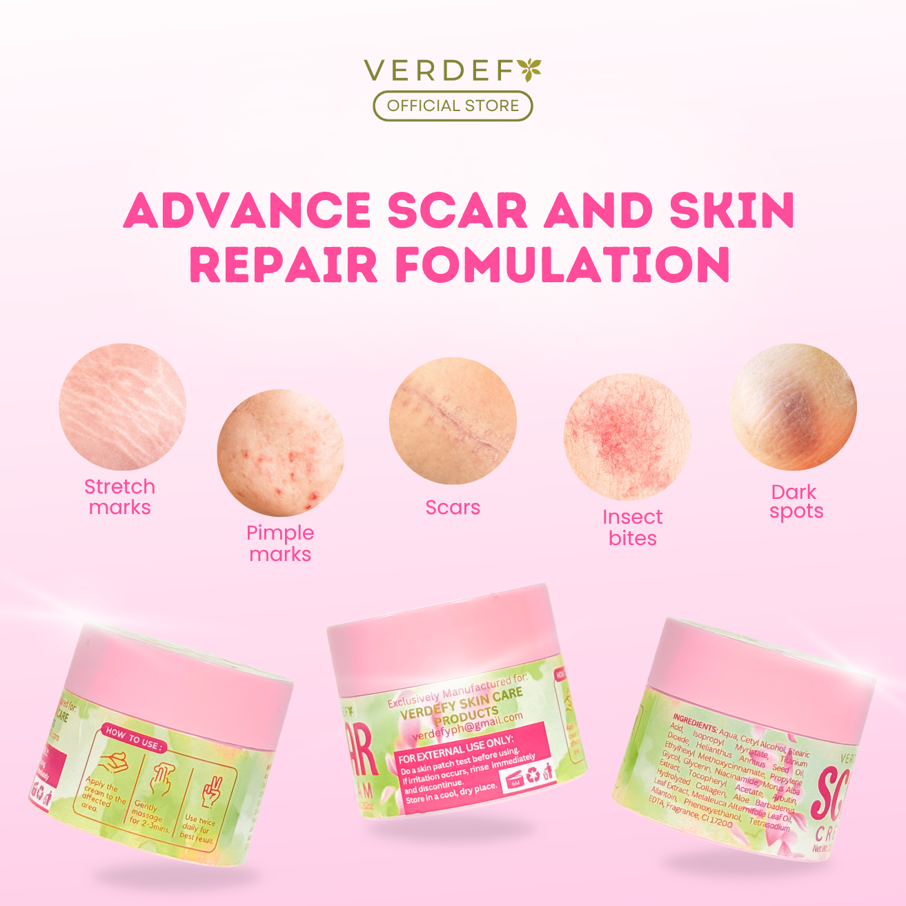VERDEFY SCAR CREAM 10G
