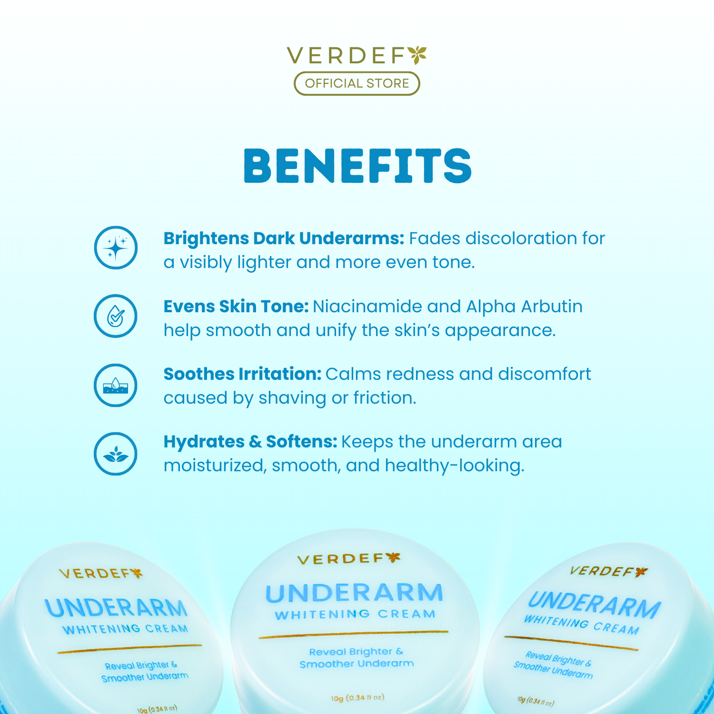 VERDEFY UNDERARM WHITENING CREAM