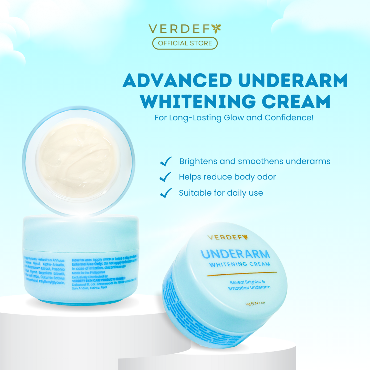 VERDEFY UNDERARM WHITENING CREAM