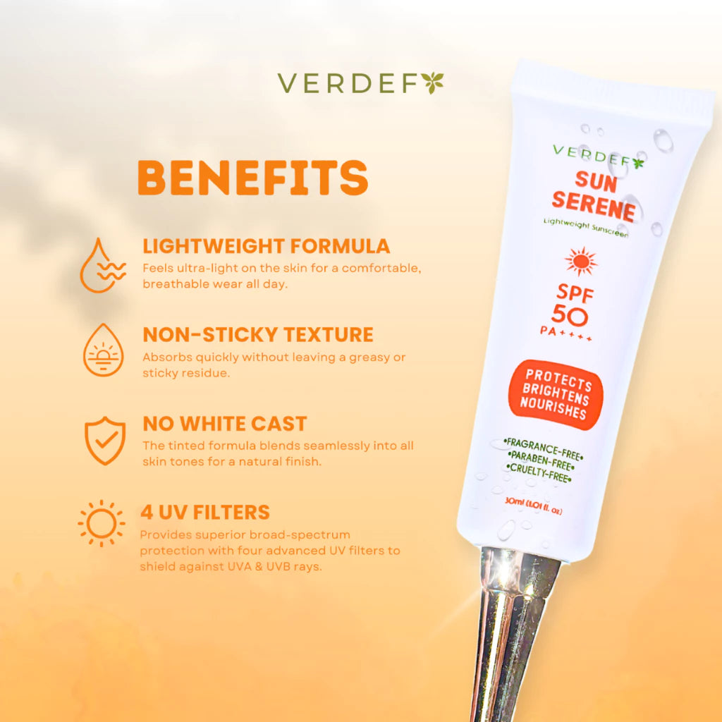 VERDEFY SUN SERENE LIGHTWEIGHT SUNSCREEN