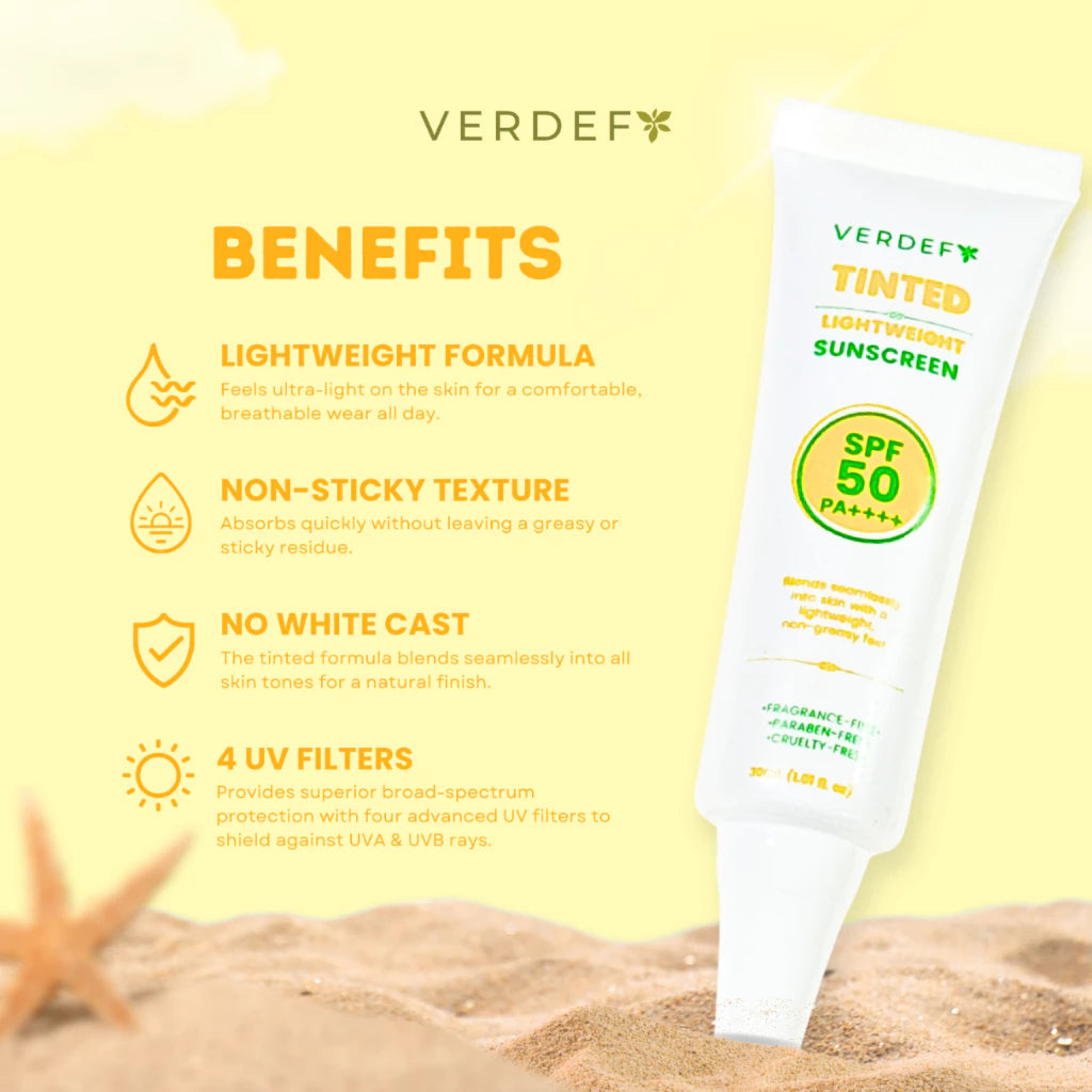 VERDEFY TINTED LIGHTWEIGHT SUNSCREEN